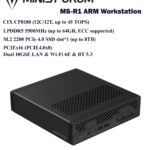 Mini Workstation Minisforum MS-R1 Arm-Based CIX CP8180 (Cixin P1) and eGPU support