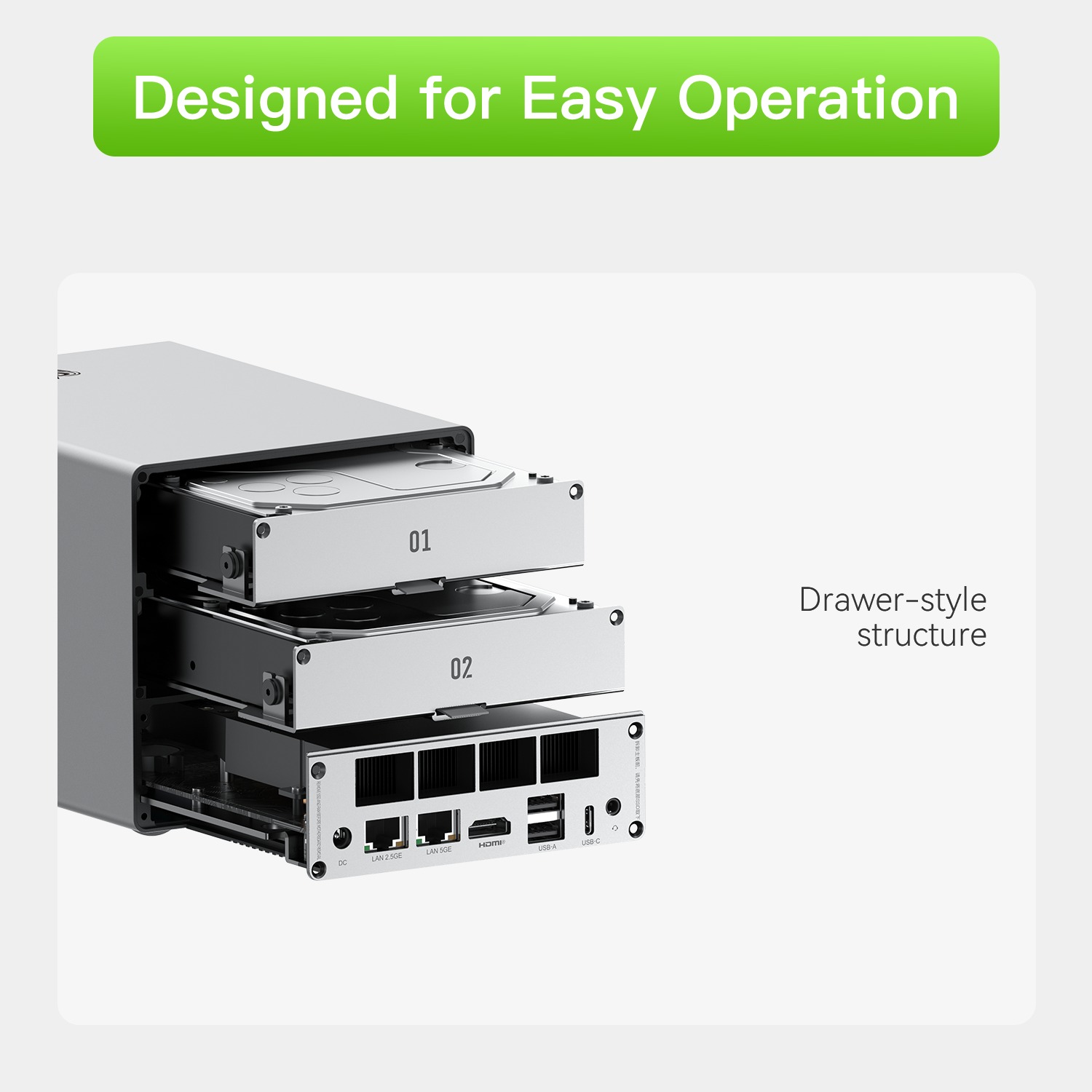คอมพิวเตอร์ขนาดเล็ก/เก็บข้อมูลบนเครือข่าย beelink me pro 2 bay hybrid nas/ mini pc intel® n150 คอมพิวเตอร์ขนาดเล็ก/เก็บข้อมูลบนเครือข่าย beelink me pro 2 bay hybrid nas/ mini pc intel® n150