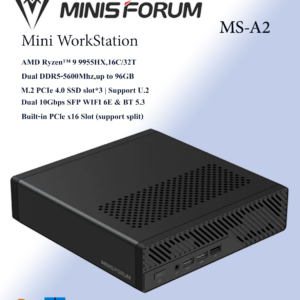 Minisforum MS-A2 mini workstation AMD Ryzen 9 9955HX / 7945HX